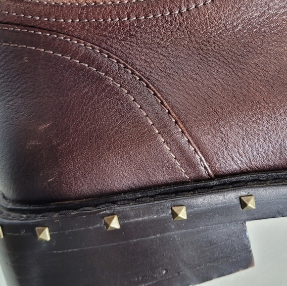 Vince Camuto Talorini Lace-Up Studded Combat Boots - Size 9 - Picture 16 of 16